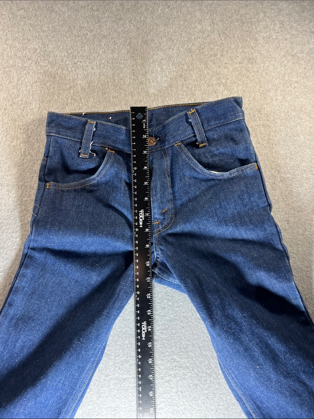 Vintage Levis Jeans 26x32 Blue Denim Orange Tab 784 Bootcut Flare Dark Wash - Picture 9 of 9